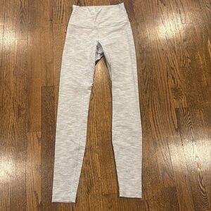 Lululemon Align white and gray high rise yoga pants SIZE 4